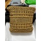 CHANEL MINI 22 Bag Gold Macrame Calf Skin with Gold Hardware