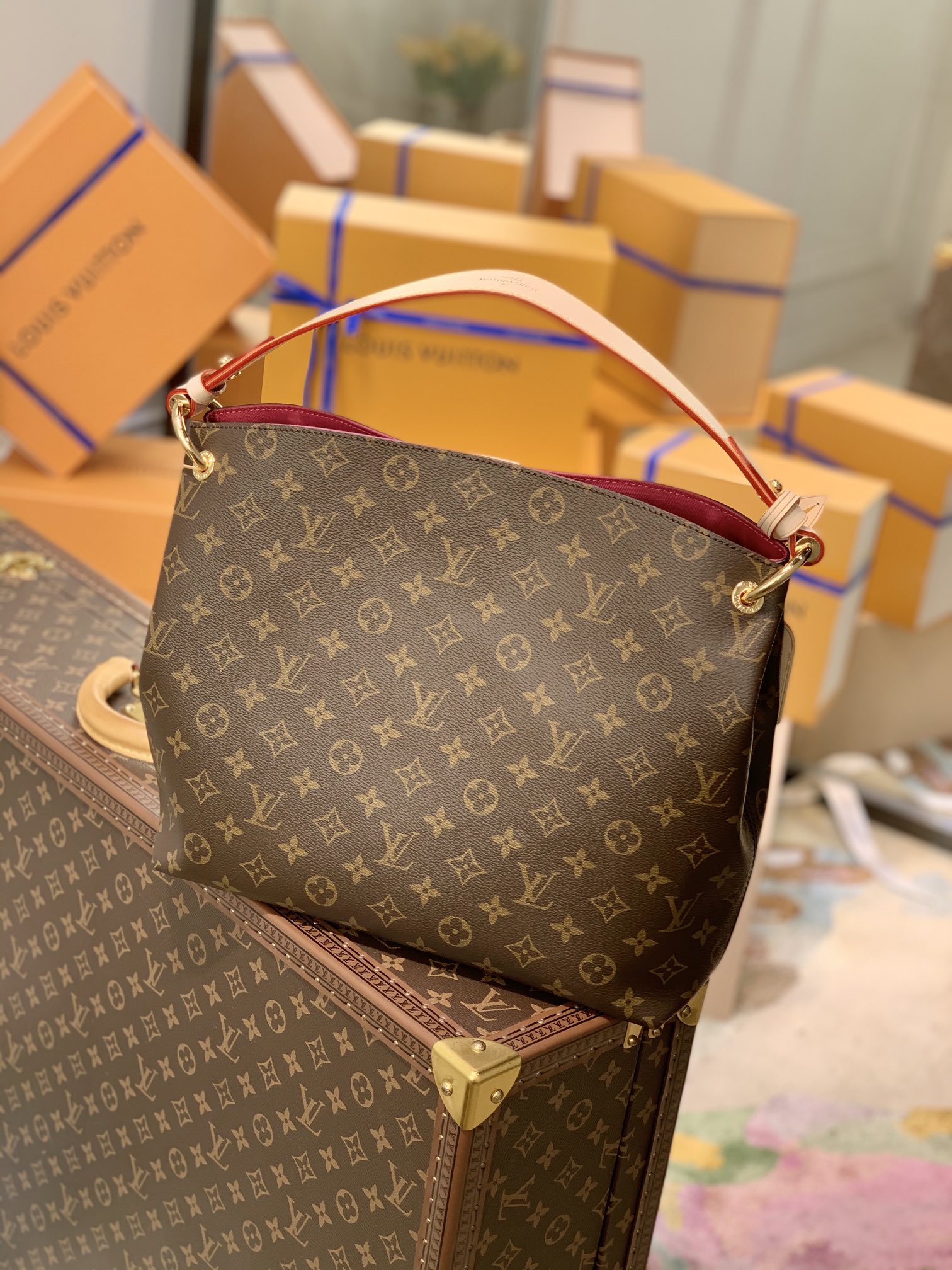 LOUIS VUITTON M43700 (35 x 30 x 11cm)