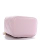 CHANEL Caviar Quilted Mini Vanity Case With Chain Light Pink