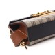GUCCI GG Supreme Monogram Small Padlock Shoulder Bag Black