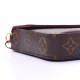 LOUIS VUITTON Monogram Pochette Felicie Chain Wallet Fuchsia M61276 (21x11x2cm)